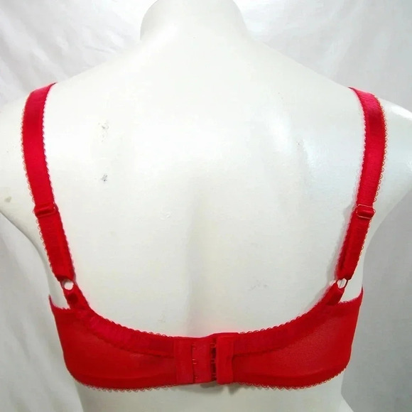 40DDD Paramour 115014 Amber Unlined Lace UW Bra Red NWT - Picture 8 of 12